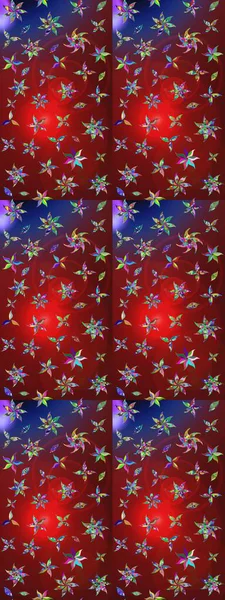 Soyut çiçek çizim kalıbı arka planı. Kırmızı renklerde. Küçük çiçekteki sevimli çiçek deseni. Raster deseni. Raster illüstrasyonu.