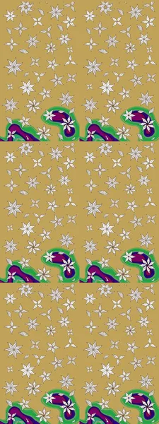 Çiçek desenli eskiz, darbeler, sıçramalar, yaz çiçekleri. Raster illüstrasyonu. Sarı renkte çiçekler.