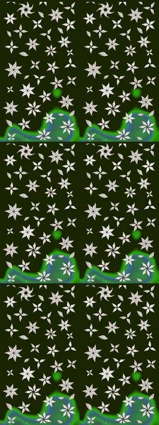 Çiçeksel gri çizim deseni. Raster çiçek izi. Klasik taslak çizimi.