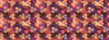 Raster Noel soyut renkli arka plan ve düşen kar tanesi. Noel süslemeleri ve Noel süslemeleri.