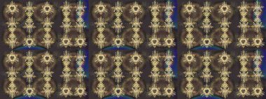 Kahverengi, gri ve yeşil renkli kar taneleri. Raster illüstrasyonu. Kar tanesi raster deseni. Renkli arka planda izole tatlı kar taneleri.