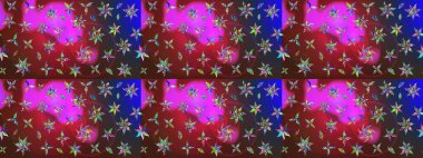 Küçük çiçekteki sevimli çiçek deseni. Tony 'nin kumaş kalıbını çiz. Modaya uygun kumaş deseni. Raster illüstrasyonu.