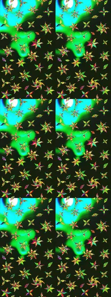 Renkli güzel çiçekli eskiz deseni, suluboya çiçek deseni, duvar kağıdı, kart ya da kumaş için fayanslı. Raster..