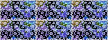 Paisley el çizimi elementler. Fantezi çiçekli kusursuz desen, doğal duvar kağıdı, çiçek desenli kıvrım çizimi. Ev dekoru.