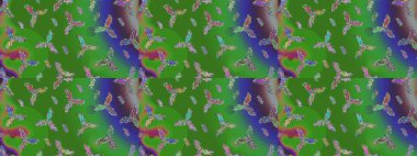 Kışın sembolü. Güzel dekorasyon. İllüstrasyon kar tanesi. Yeşil, mavi ve mor renkli suluboya kar taneleri.