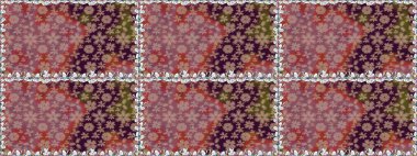 Raster illüstrasyonu. Tekstil ya da kitap kapakları, imalat, duvar kağıtları, baskı, hediye paketi ve yapıştırma kitabı için çiçeksiz arka plan. Küçük ölçekli çiçeklerdeki basit sevimli desen.