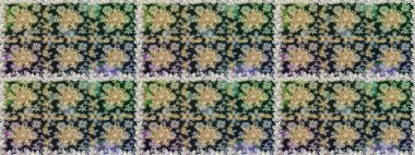 Gri ve nötr renklerde altın elementler. Barok tarzında kusursuz bir doğulu süsü. Geleneksel klasik raster altın pürüzsüz desen.