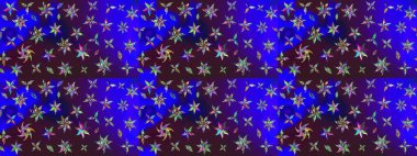 Raster - stok. Eskiz arkaplan modeli. Suluboya, elle çizilmiş. Vadinin çiçekleri mavi ve kahverengi renklerde.