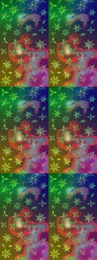 Flower eskiz arka planı. Şatafatlı bahar bahçesi dokusu. Çiçek deseni. Raster illüstrasyonu.