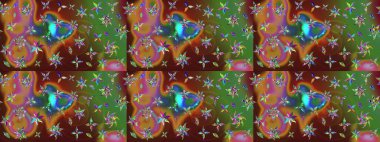 Kızılderili desenli desenli desenli şal deseni. Etnik Mandala süsü. Raster Henna dövme stili. Tekstil, tebrik kartı, boyama kitabı, telefon kılıfı baskısı için kullanılabilir.