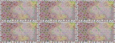 Kusursuz desen. Tarafsız renklerde güzel renkli kelebekler. Raster illüstrasyonu. Kumaş, tekstil, baskı ve davet için arkaplan.