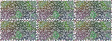 Raster illüstrasyonu. Gri renklerde bahar çiçekleri. Raster çiçekleri klasik tarzda çizilmiş. Çiçekli, pürüzsüz desen.