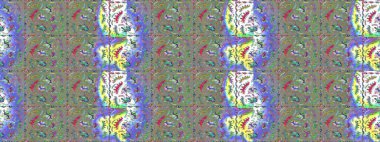 Renkli çiçekler. Elle boyanmış suluboya resim çizimi çiçekler ve bitkiler.