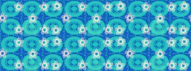 Kış konsepti Raster illüstrasyonu. Düz yatıyordu. Mavi, nötr ve bej renkte kar tanelerinden oluşan kış deseni.