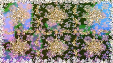 Antika altın tekrarlanabilir duvar kağıdı. Barok tarzında altın çiçek süsü. Tarafsız renklerde altın element. Damask arkaplanı tekrarlayan kusursuz desen.