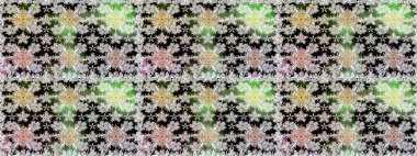 Tarafsız ve siyah renklerde çiçekler. Çiçekli karalama şeklinde Raster çiçek deseni. Nazikçe, güzel çiçek arkaplanı..