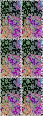 Raster suluboya çiçek deseni, narin çiçekler, gri ve nötr çiçekler, tebrik kartı şablonu. Raster Güzel kumaş deseni.