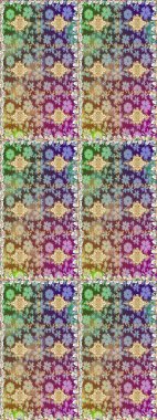 Klasik klasik klasik arka plan. Raster illüstrasyonu. Kusursuz klasik raster altın desenli. Tarafsız renklerde, altın elementlerle kusursuz desen. Geleneksel oryantasyon süsü.