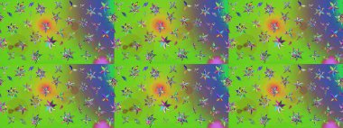 Raster Hip kumaş deseni. Eskiz Vintage Çiçek Deseni.