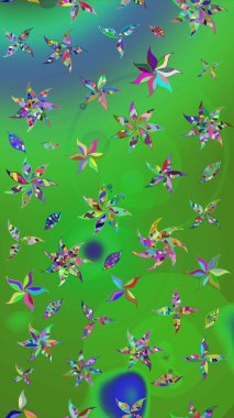 Çiçeğin suluboya çizimlerinin mükemmel deseni. Eski model. Raster illüstrasyonu. Moda baskısı. Dekorasyon ve tasarım için güzel bir desen. Suluboya çizim deseni.