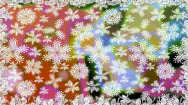 Küçük çiçekteki sevimli çiçek deseni. Tarafsız ve kahverengi renkte çiçekler. Raster illüstrasyonu.