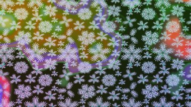 Gri renkli çiçekler. Düz Çiçek Elementleri Tasarımı. Raster Illustrasyon 'daki Çiçek Deseni' nin son moda çizimi. Renkli Yaz Teması çizim şablonu.