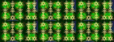 Renkler. Kar tanelerinin soyut arkaplanlı Noel şablonu. Raster illüstrasyonu. Noel ve Yeni Yıl moda baskıları için tatil tasarımı.