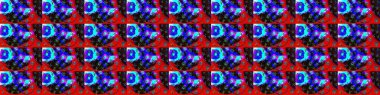Flowers on blue and red colors. Cute Floral pattern in the small flower.