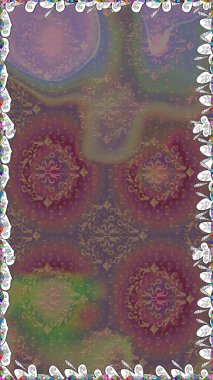 Renkli Yaz Temalı Kusursuz Arkaplan. Yazdır. Güzel, pürüzsüz bir desen. Güzel kumaş deseni. Raster çiçekli arka plan. Düz Çiçek Elementleri Tasarımı.