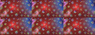 Raster illüstrasyonu. Taslak dekoratif arka plan, çiçek mandala. Çiçek. Kahverengi ve kırmızı renklerde.