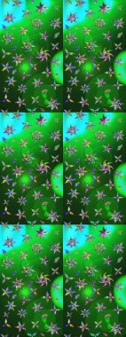 Raster illüstrasyonu. Çizim çiçek deseni duvar kâğıdı olarak kullanılabilir. Renkli çiçekler.