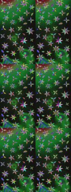 Raster illüstrasyonu. Güzel kumaş deseni. Küçük bir çiçekte eskiz deseni. Güzel çiçek arkaplanı..