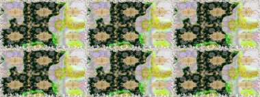 Kusursuz raster arka plan. Kahverengi ve bej renklerde altın elementler. Şık bir grafik desen. Duvar kâğıdı barok, İspanyol kumaşı. Çiçek deseni.