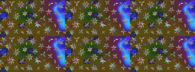 Küçük çiçekteki sevimli çiçek deseni. Güzel karalamalı çiçek desenli çizim. Güzel kumaş deseni. Raster illüstrasyonu.