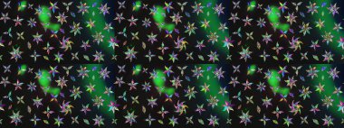 Çiçek desenli eskiz. Gri ve yeşil renkli çiçekler. Tişört baskısı için çiçek boyama rasteriName.