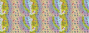 Karşılama ya da düğün geçmişi olarak kullanılabilir. Paket kağıdı için en iyisi. Lale çiçekli Raster eskiz deseni. Doğal kozmetik ürünleri, parfüm, çiçekçi dükkanı için bahar ihalesi tasarımı.