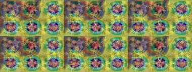 Renkli elementlerle Raster ilginç desen.