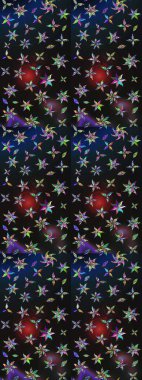 Elle boyanmış suluboya resim çizimleri, çiçekler ve bitkiler. Renkli çiçekler.