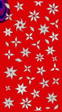 Yumuşak fayans. Klasik çiçek desenli. Paketleme, tekstil, duvar kâğıdı için çiçek eskizi. Raster 'ın taze dokusu. Yumuşak pamuk tasarımı.