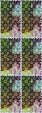 Çiçek. Raster illüstrasyonu. Kusursuz dekoratif arka plan, çiçek mandala. Gri ve nötr renklerde.