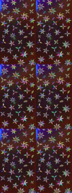 Nazik, narin çiçek arkaplanı. Kahverengi ve mor renkli çiçekler. Raster çiçek desenli ve çiçekli..