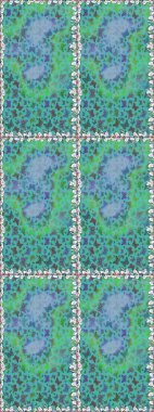 Mavi arka planda suluboya kelebekler. Raster illüstrasyonu. Web sayfası geçmişleri, duvar kağıtları, tekstil ve yüzey dokuları için mükemmel. Raster. Kusursuz desen.