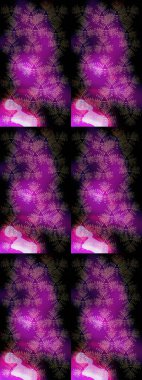 Renkli arka planda izole tatlı kar taneleri. Soyut kış mor, siyah ve kahverengi süslemeleri. Güzel kar tanesi. Yuvarlak raster kar tanesi. Raster illüstrasyonu.