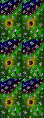 Raster illüstrasyonu. Küçük çiçekteki sevimli çiçek deseni. Çizim.