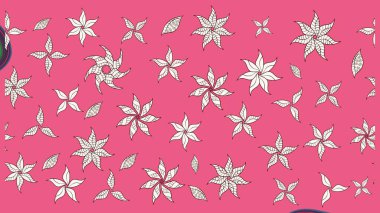 Kıvırcık, parlak örgü. Çiçek çelengi. Desen, çizim, çiçek sınırı. Eski moda arka plan. Raster illüstrasyonu. Güzel, pürüzsüz kumaş, tuval..