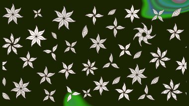 Parmak izi, kumaş, duvar kâğıdı, tekstil için raster dokusu. Renkli grunge soyut arka planda Cologray ve nötr çiçeklerle gelişir. Nakış desenli çiçek deseni..