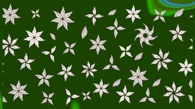 Raster illüstrasyonundaki çiçek desenli çizim. Renkli Bahar Teması eskiz kalıbı. Düz Çiçek Elementleri Tasarımı. Güzel kumaş deseni.