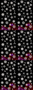 Küçük çiçekte güzel bir çiçek deseni var. Raster deseni. Çiçekli çiçek deseni, suluboya..