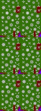 Raster suluboya çiçek deseni, narin çiçekler, yeşil ve nötr çiçekler, tebrik kartı şablonu. Güzel kumaş deseni.