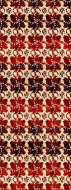 Suluboya efekti. Raster desen. Botanik seamless modeli. Organik öğeleri.